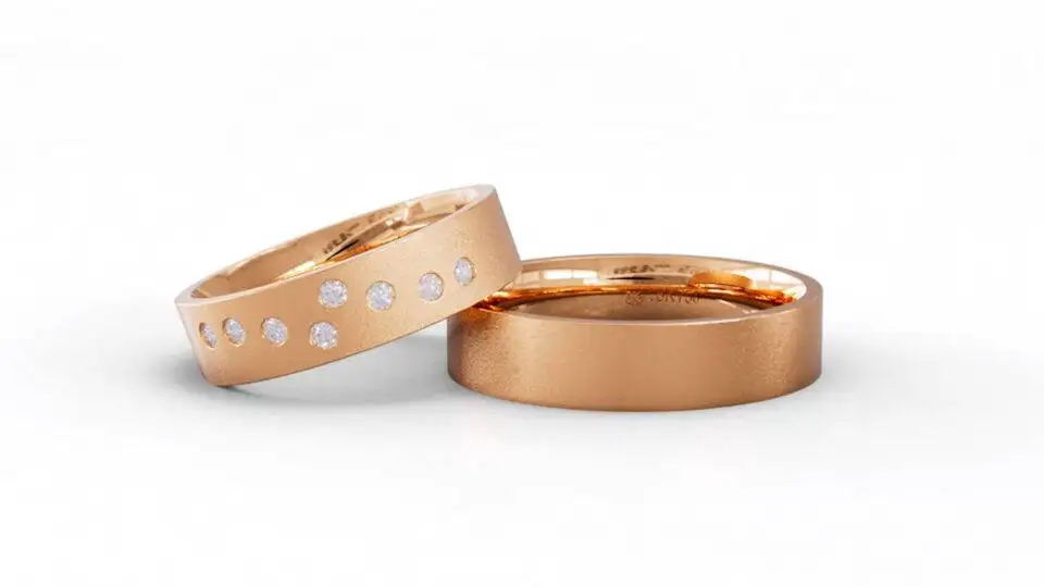 Alianças de Casamento Ouro 18k Natal