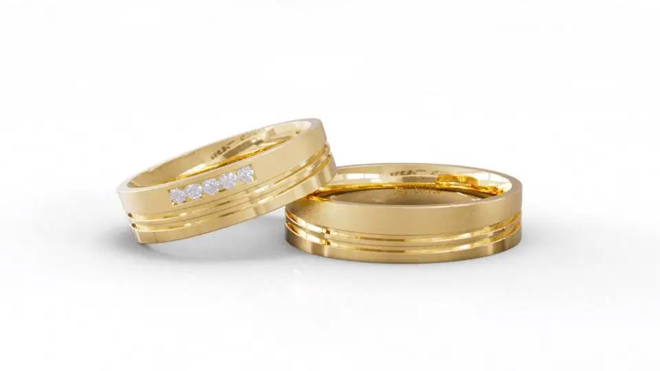 Alianças de Casamento Ouro 18k São Luís