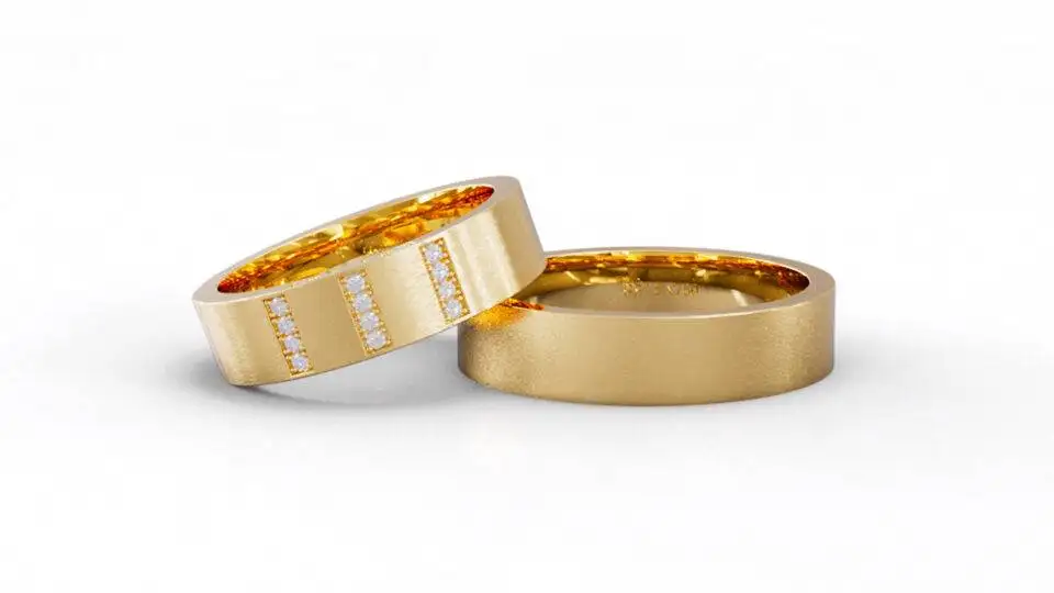 Alianças de Casamento Ouro 18k