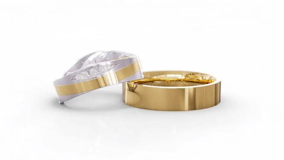 Alianças de Casamento Ouro 18k Cuiabá