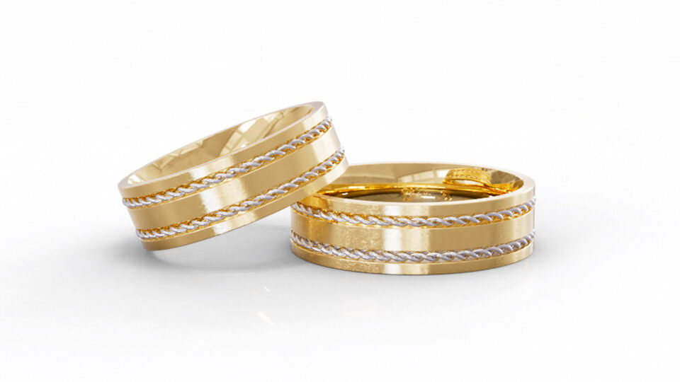 Alianças de Casamento Ouro 18k Pelotas