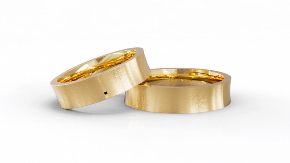 Alianças de Casamento Ouro 18k Franca