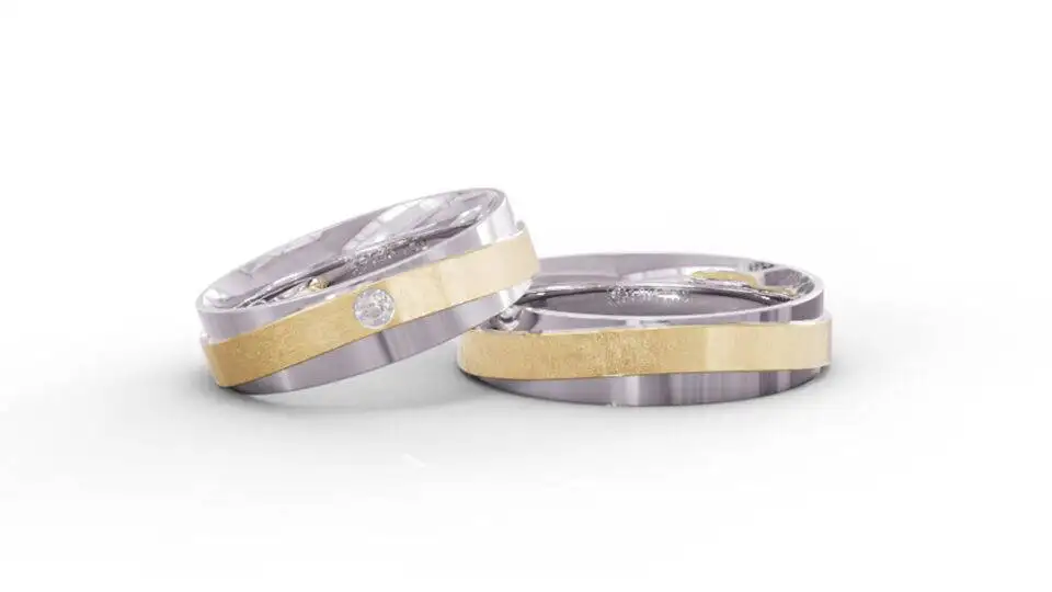 Alianças de Casamento Ouro 18k Cotia